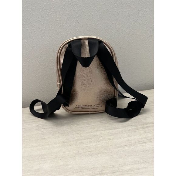 Adidas Originals CM3811 Mini PU Leather Backpack Light Rose Gold Pink New - Picture 9 of 13